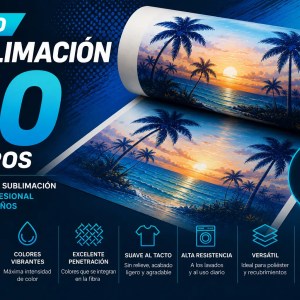 Bonos de Sublimación 50 metros | Impresión por Metros