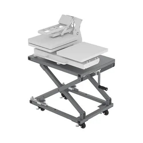 Soporte Ajustable para Prensa Térmica con Ruedas | 120 kg - Imagen 2
